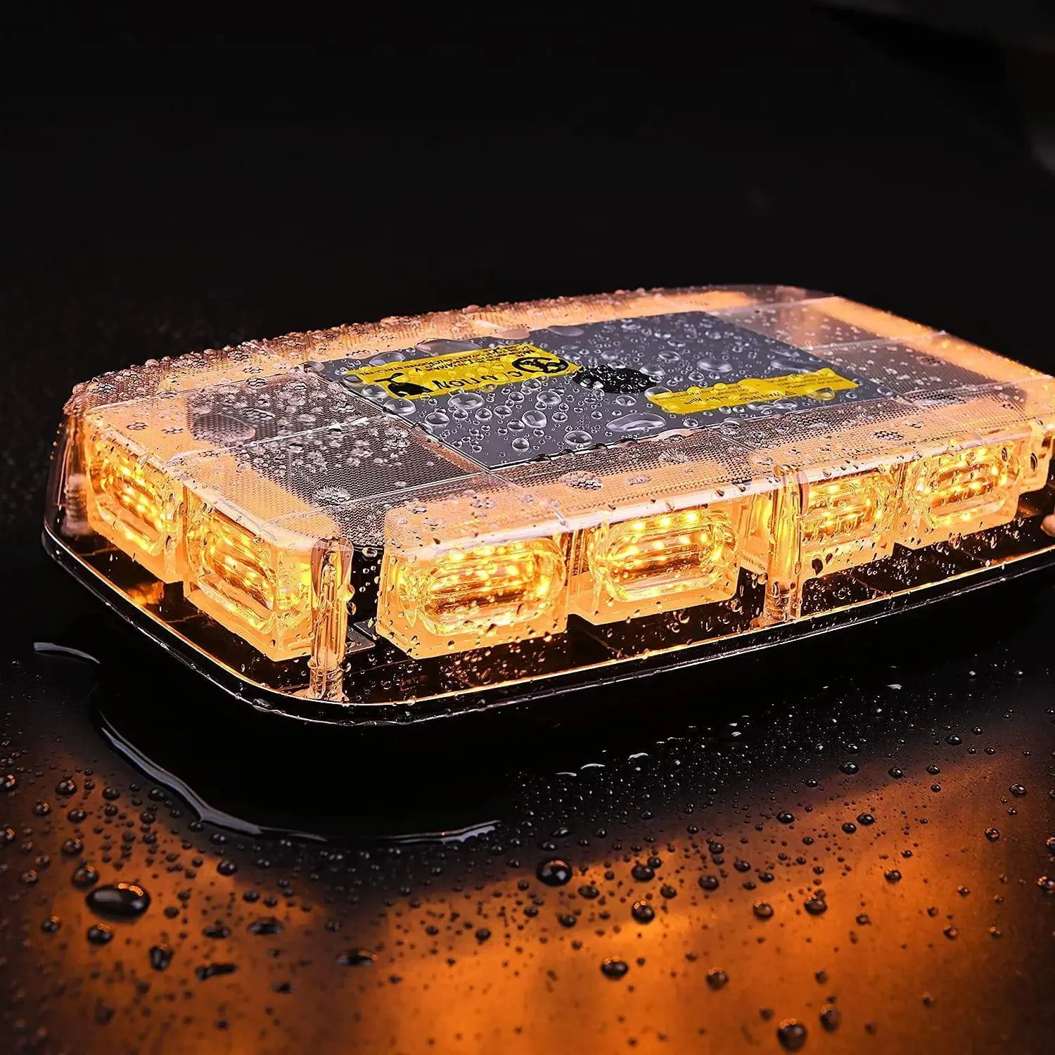 12 Inch 48 Leds Roof Top Amber Emergency Strobe Light