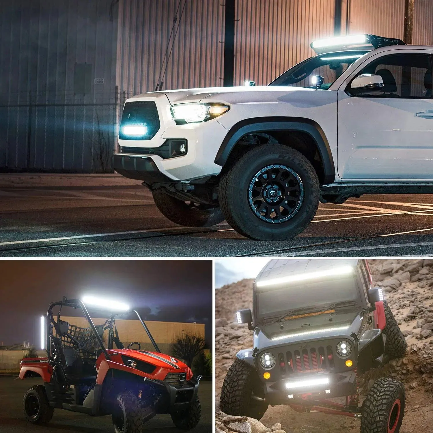 26 Inch 540W Triple Row Spot Flood LED Light Bar