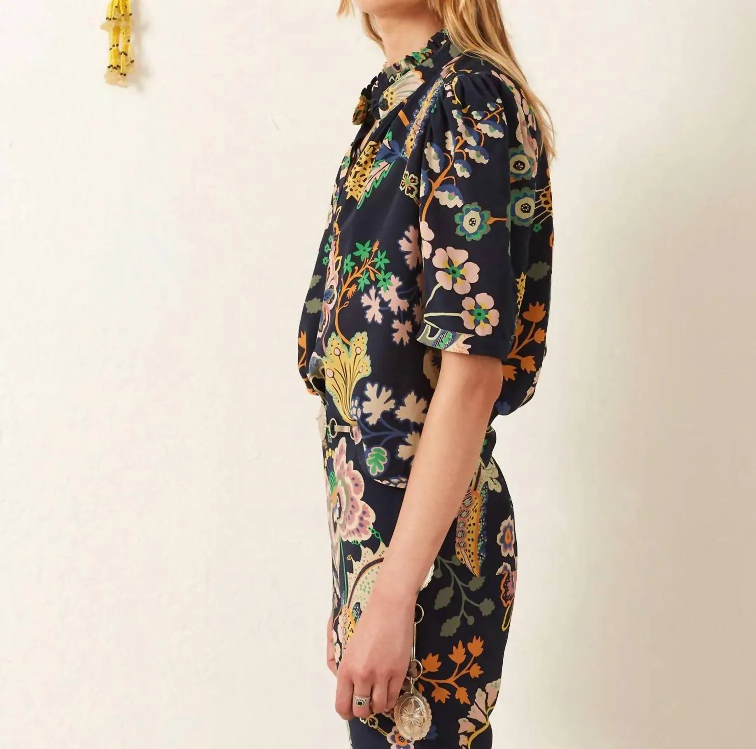 Alix Of Bohemia - Floral Print Button Down Shirt