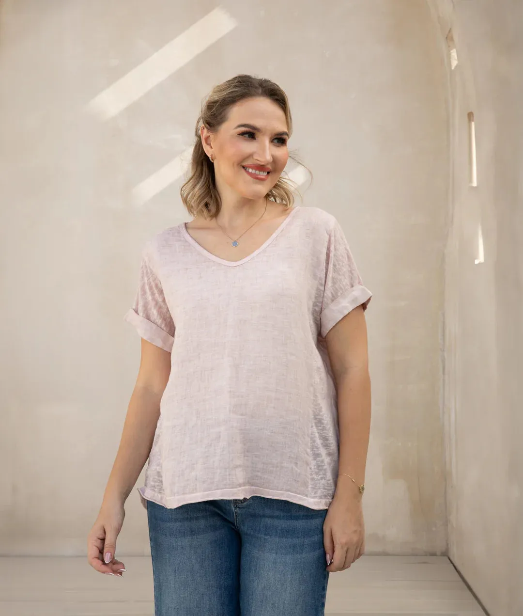 Breezy Linen Tee