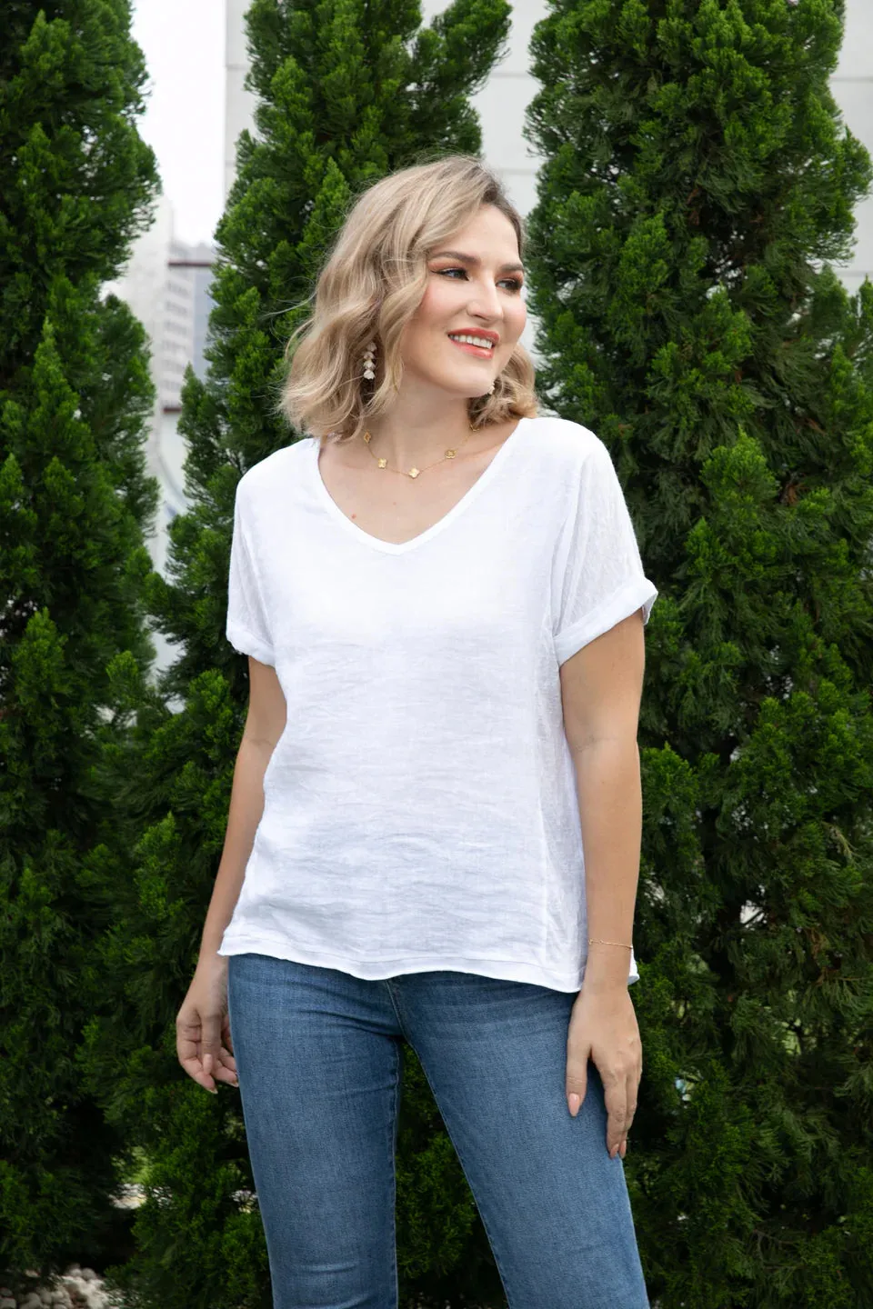Breezy Linen Tee
