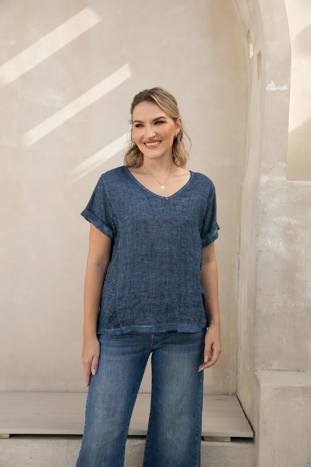 Breezy Linen Tee