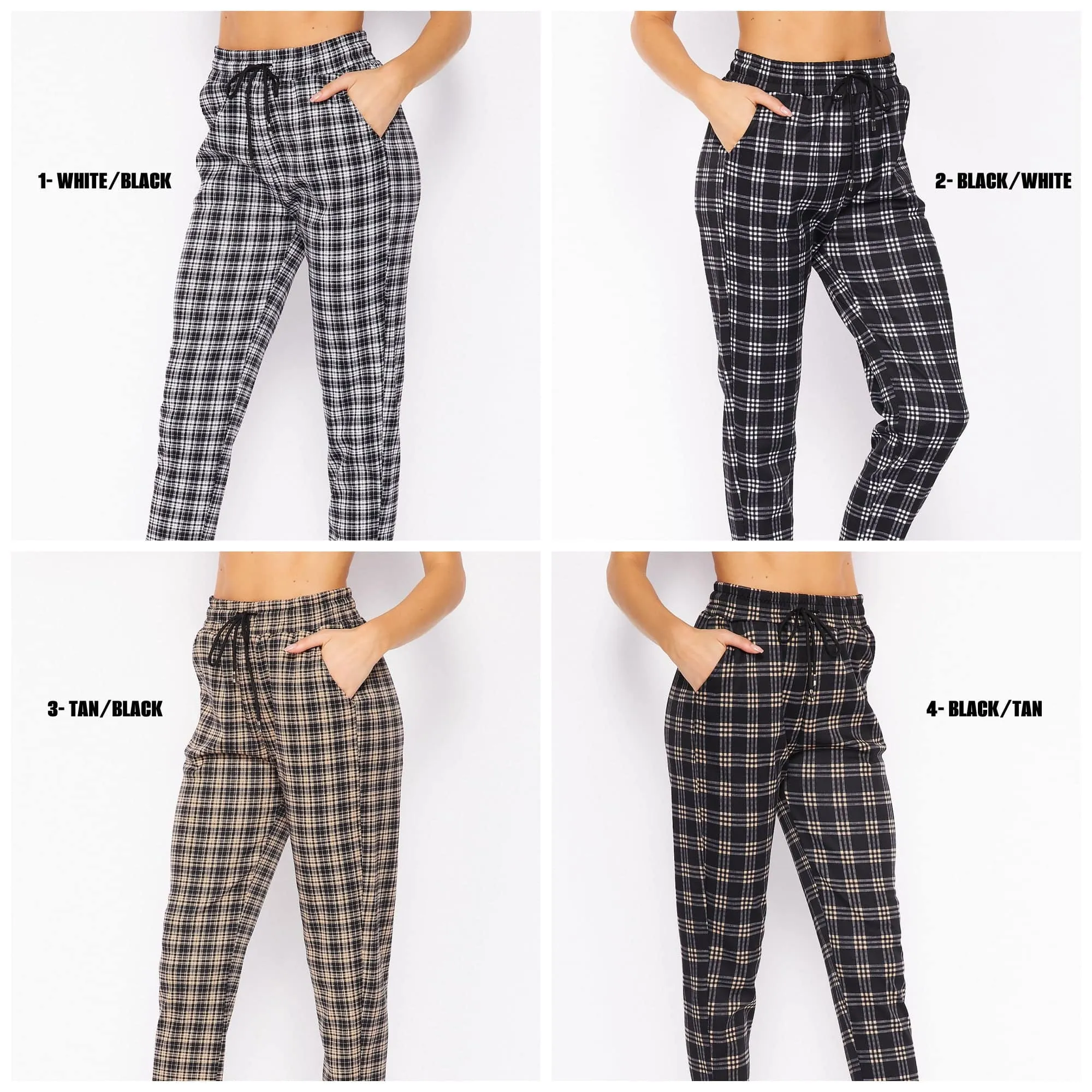Comfy Plaid Print Dress Pant