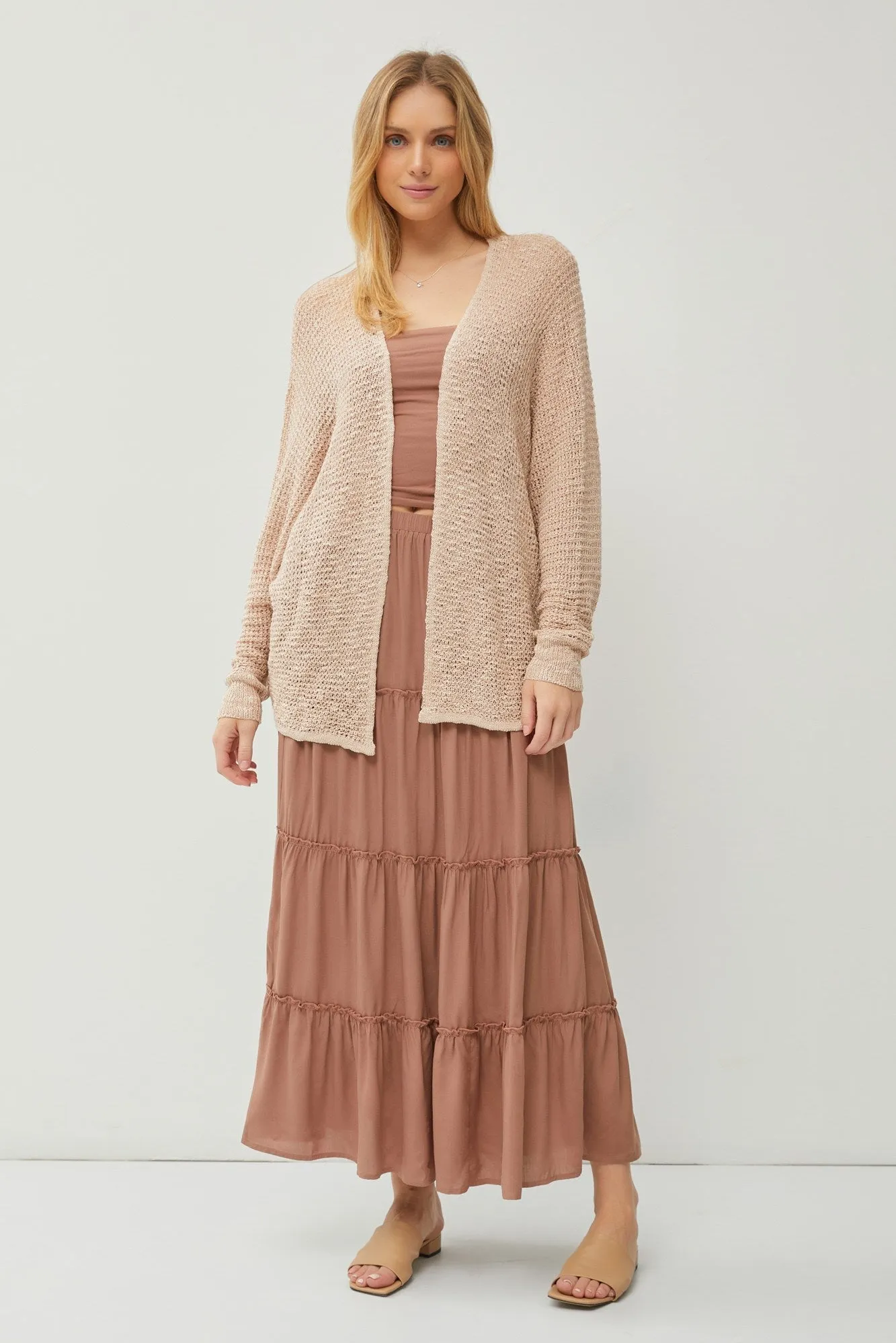 Long Sleeve Breezy Knit Cardigan