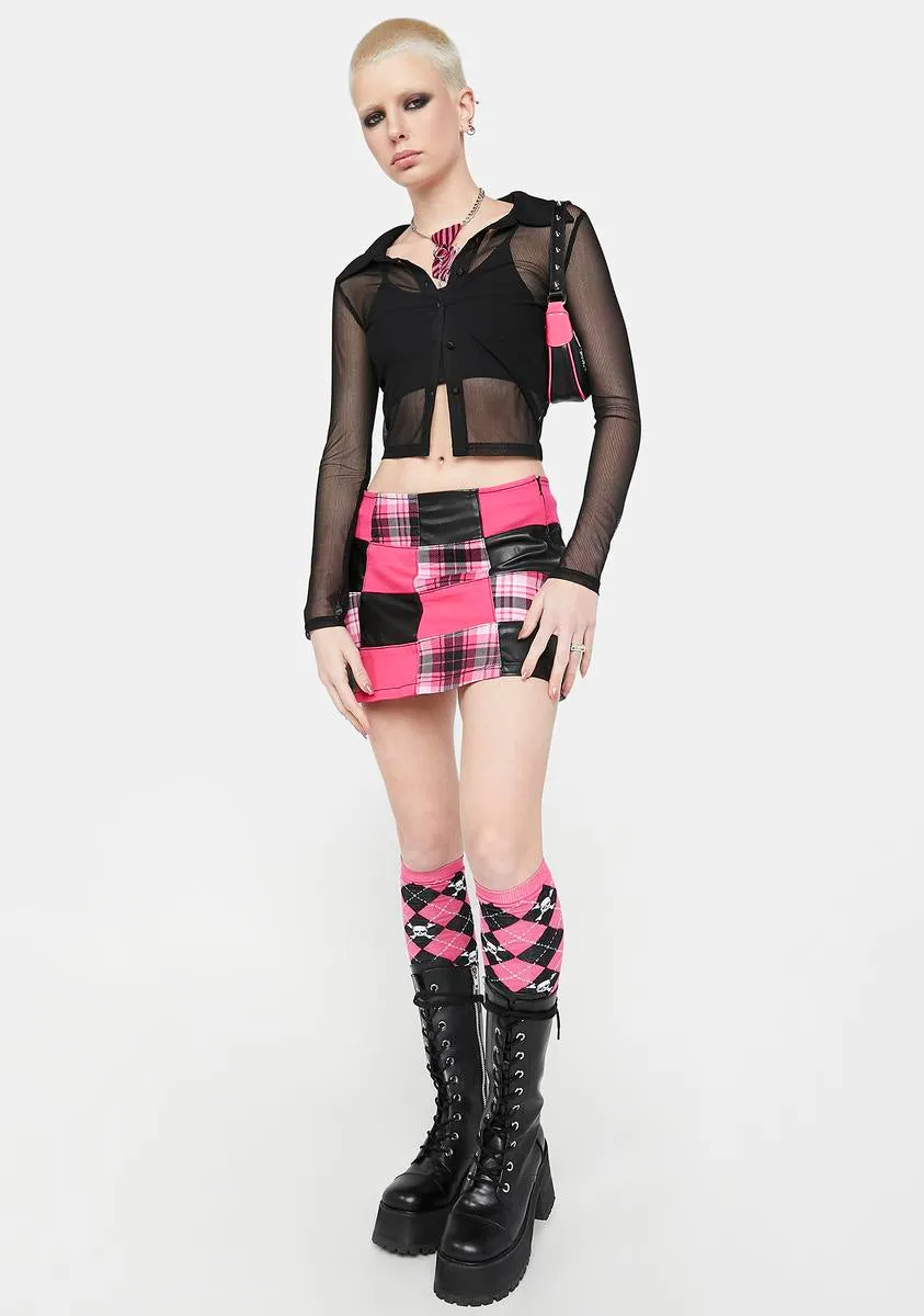 Midnight You Got Served Mesh Top