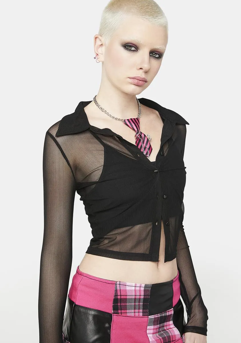 Midnight You Got Served Mesh Top