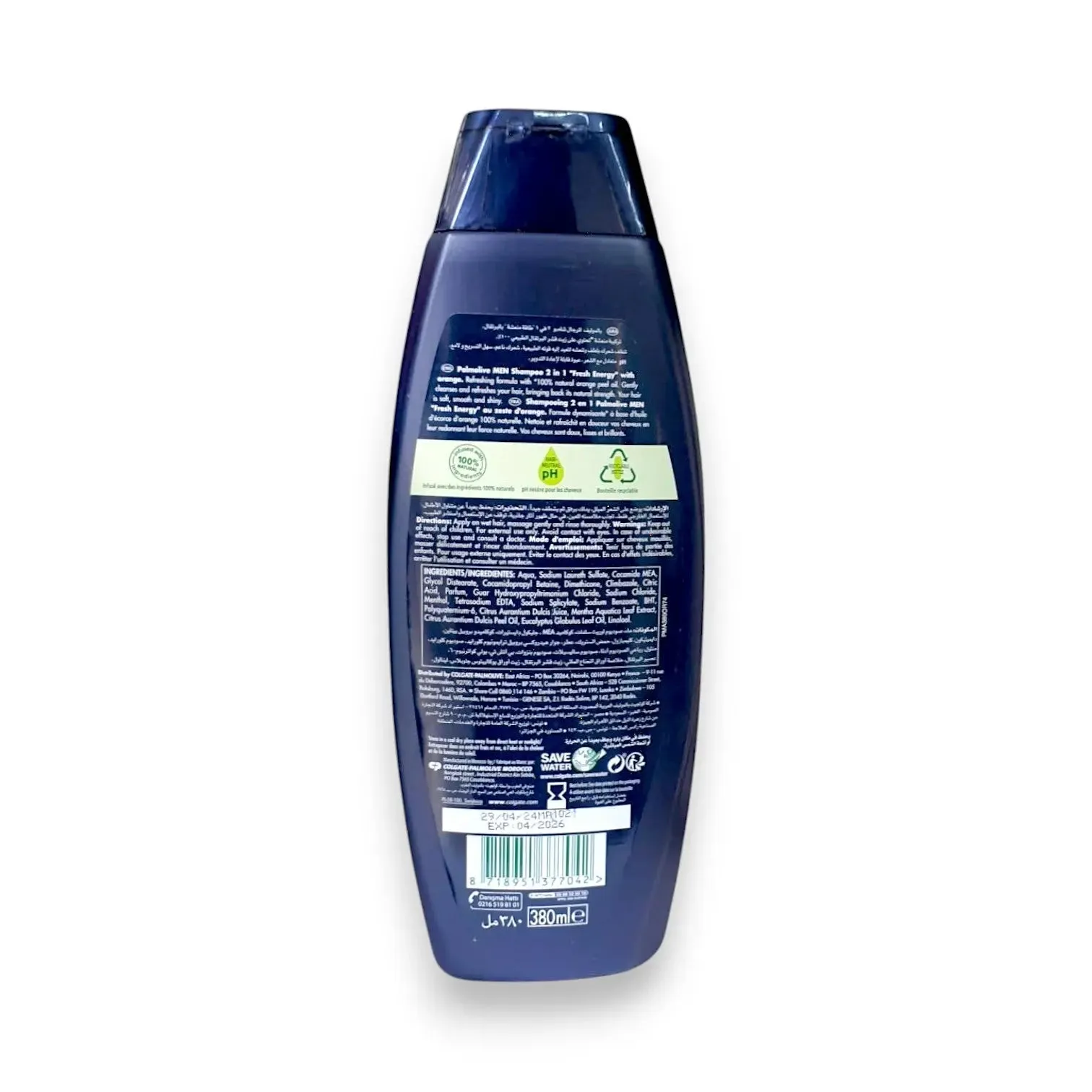 Palmolive Men 2 in 1 Shampoo 380ml