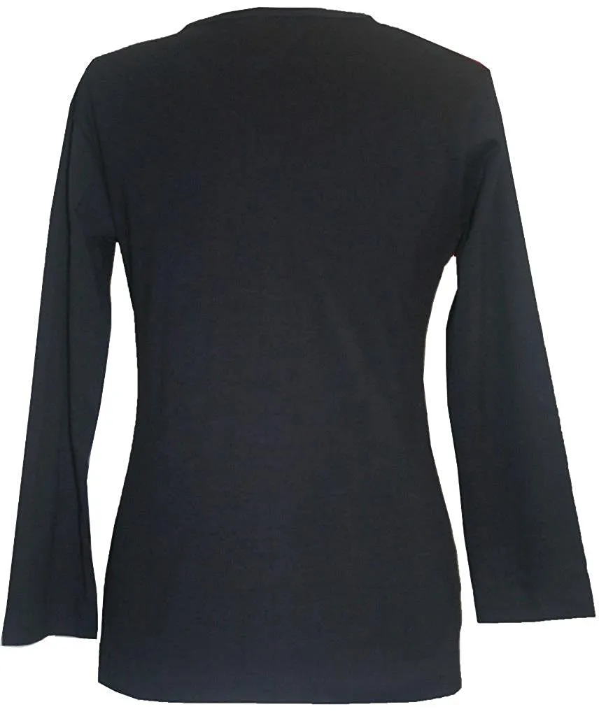 R 266 Rainbow Hand Brush Painted Patched Pastel Blouse