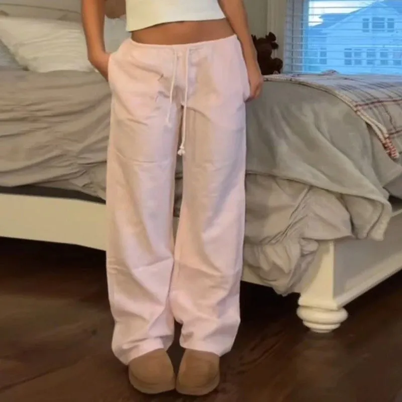 Vintage Striped Loose Pants Comfy Sleepwear